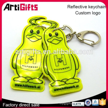 Promotion gifts reflection keychain with led